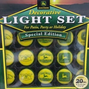 John Deere Light Set NIB Indoor/Outdoor decor